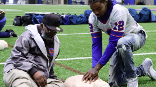 Bills host 100 youth football coaches for annual coaching academy & CPR ...