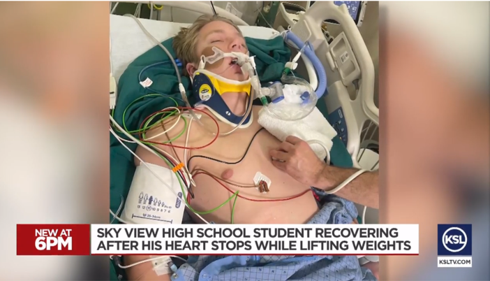 Utah teen saved by friends, athletic trainer after cardiac arrest in weight room