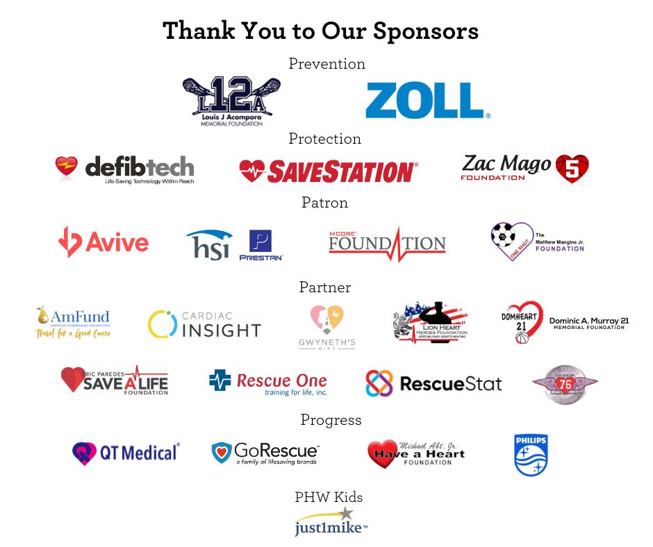 Thank You to Our Sponsors 2024 - Annual Heart to Heart